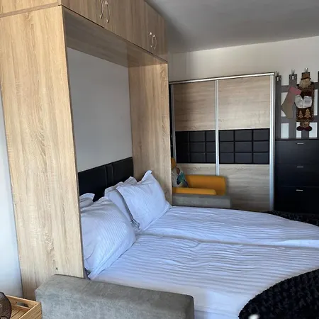 公寓 уютни планински с басейн в комплекс алпин лодж 班斯科