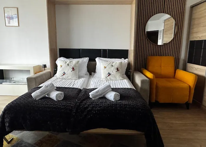 уютни планински с басейн в комплекс алпин лодж *